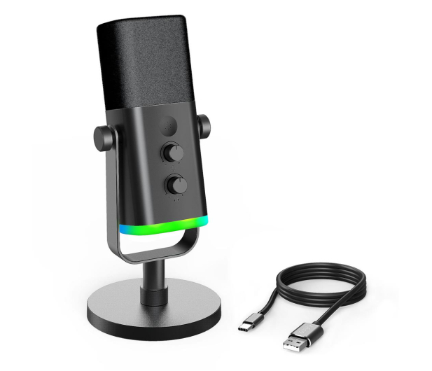 Fifine AM8 mikrofon dynamiczny RGB USB XLR - 1239659 - zdjęcie 4